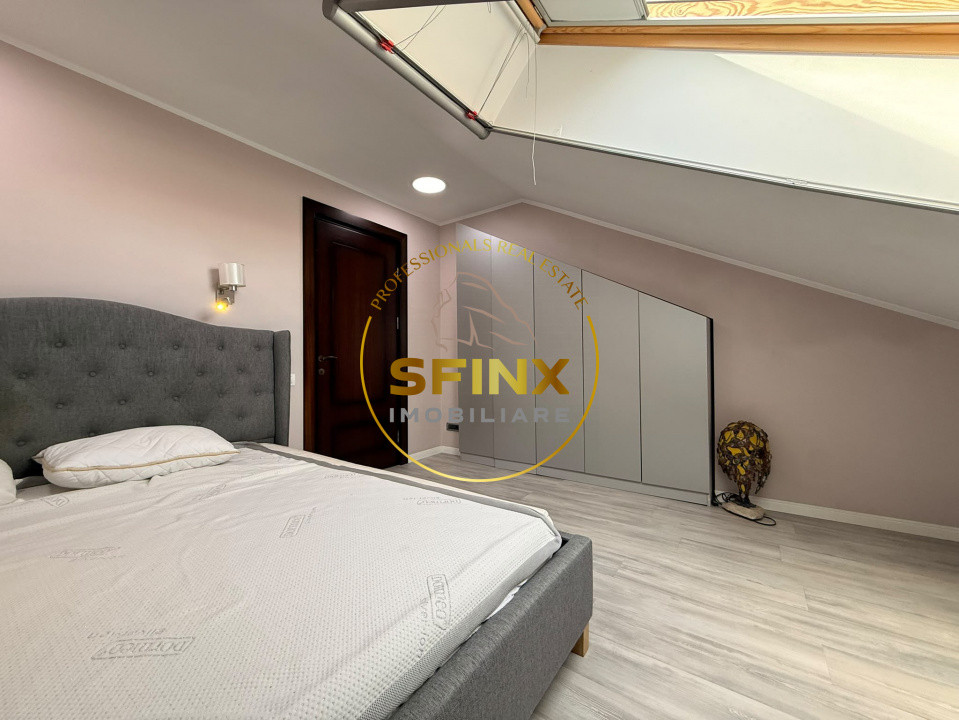 Domus Stil | Vilă P+1+M | 139,97 mp utili | Curte + piscină | 2 parcări | Mobila