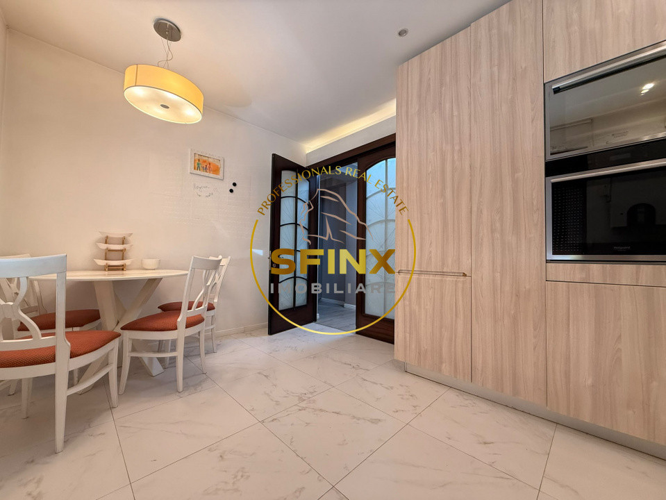 Domus Stil | Vilă P+1+M | 139,97 mp utili | Curte + piscină | 2 parcări | Mobila
