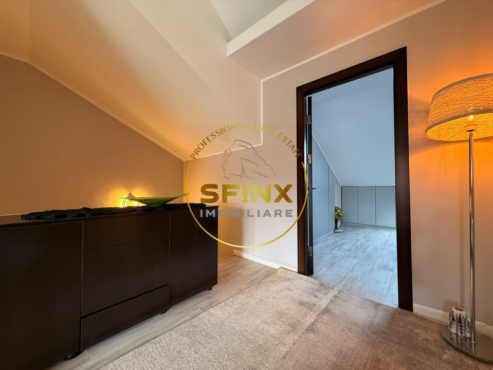 Domus Stil | Vilă P+1+M | 139,97 mp utili | Curte + piscină | 2 parcări | Mobila