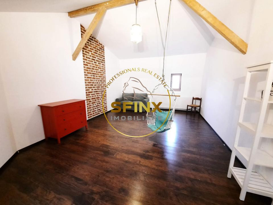 Cismigiu Berthelot, mansarda boema in vila interbelica, 3 camere, cat friendly